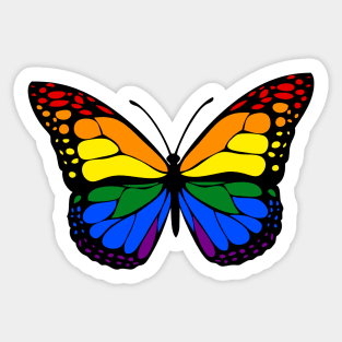 Rainbow Butterfly Sticker